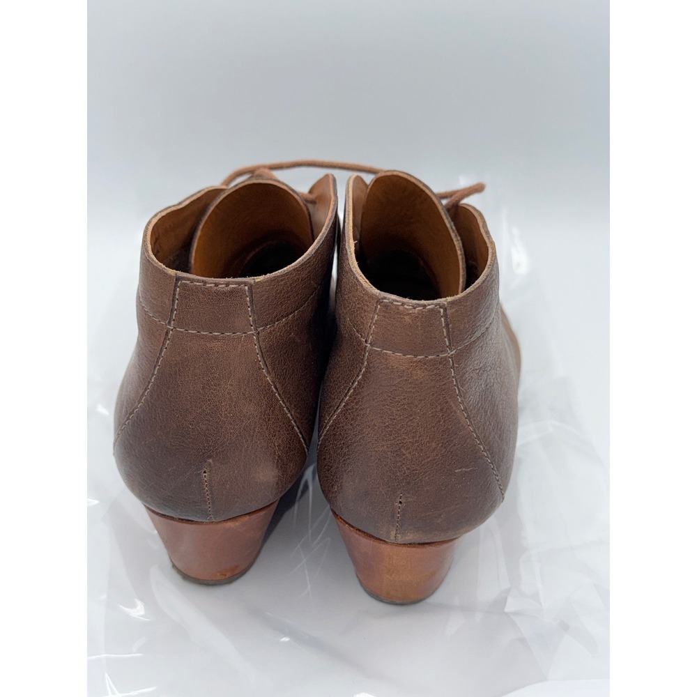 Kork-Ease Brown Leather Lace Up Ankle Boots Block Heel Chukka K33022 10/42 - Picture 4 of 7